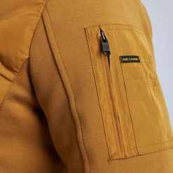 PME Legend Tops*Sweat Jacket With Hood Brown