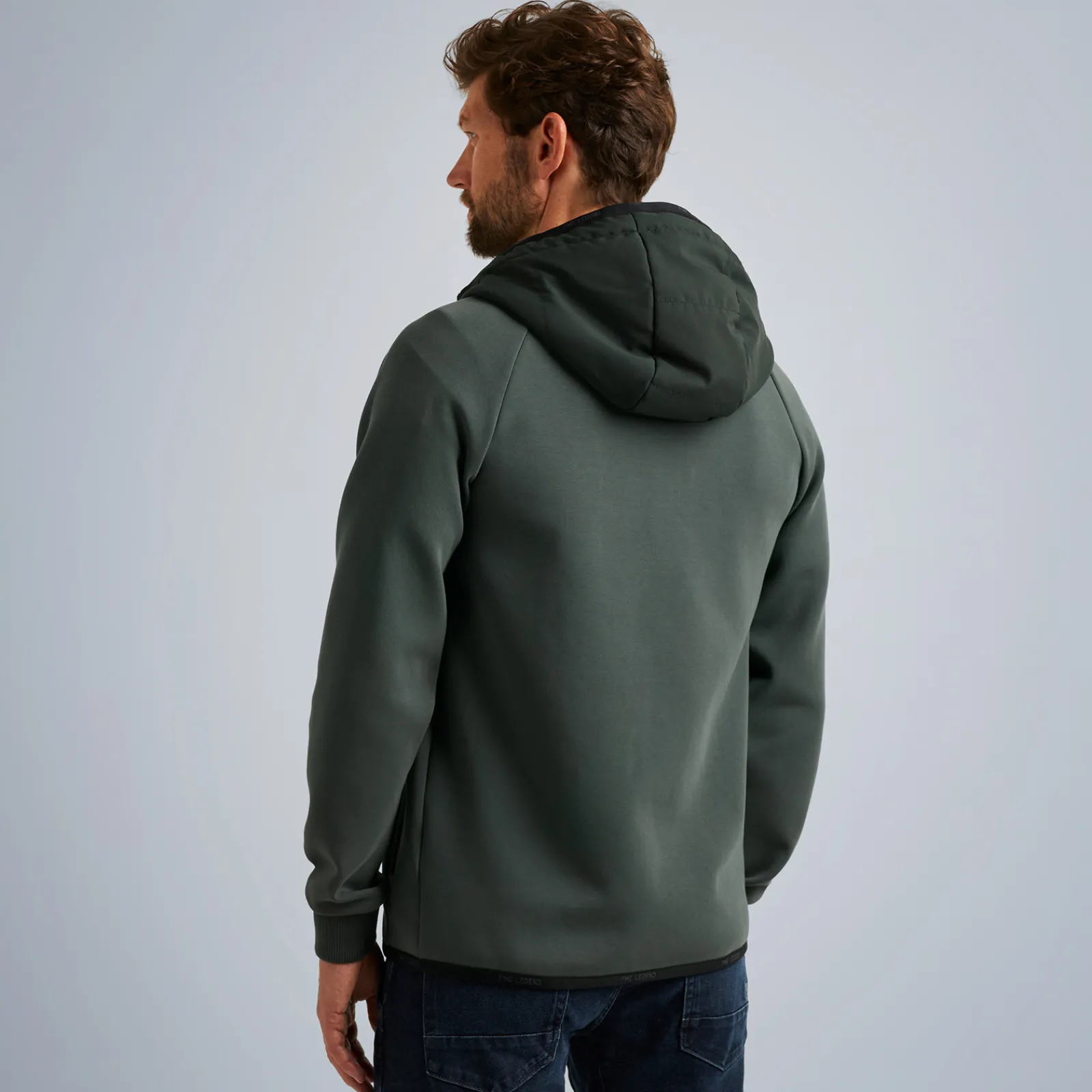 PME Legend Tops*Sweat Jacket With Hood Green