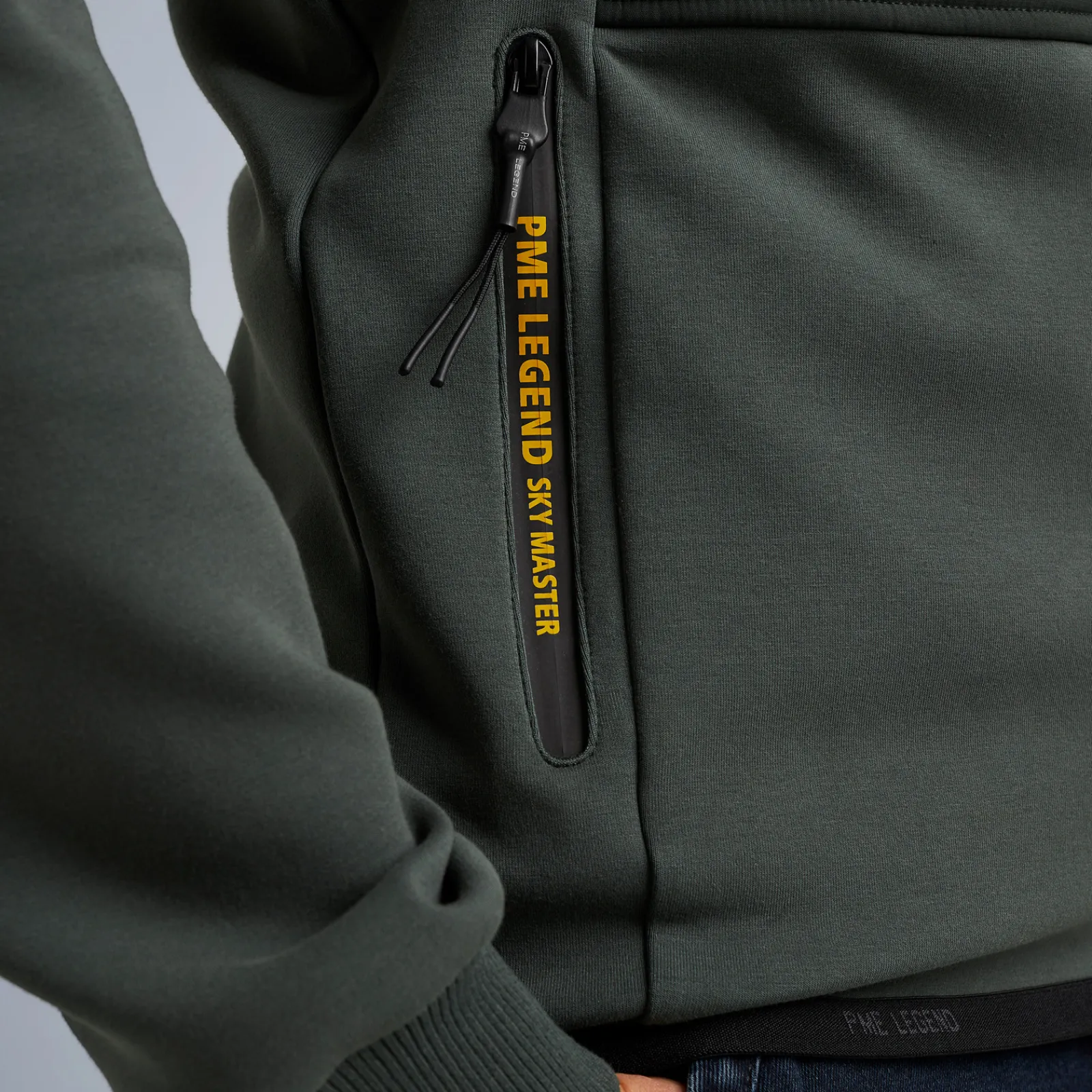 PME Legend Tops*Sweat Jacket With Hood Green