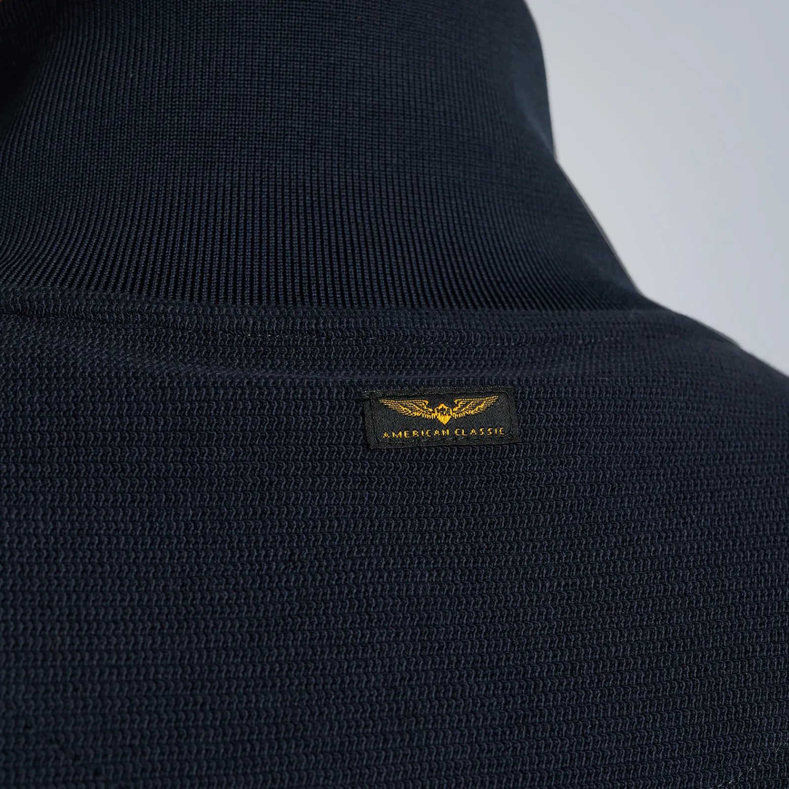 PME Legend Tops*Sweat Jacket With Waffle Texture Blue