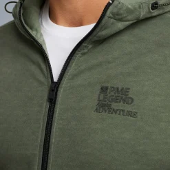 PME Legend Tops*Sweat Jacket With Zipper Green