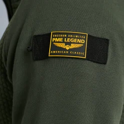 PME Legend Tops*Sweat Jacket With Zipper Green