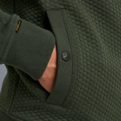 PME Legend Tops*Sweat Jacket With Zipper Green