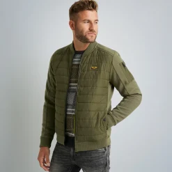PME Legend Tops*Sweat Jacket With Zipper Green