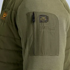 PME Legend Tops*Sweat Jacket With Zipper Green