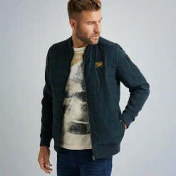 PME Legend Tops*Sweat Jacket With Zipper Blue