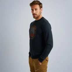 PME Legend Tops*Sweatshirt In Terry Sweat Fabric Blue
