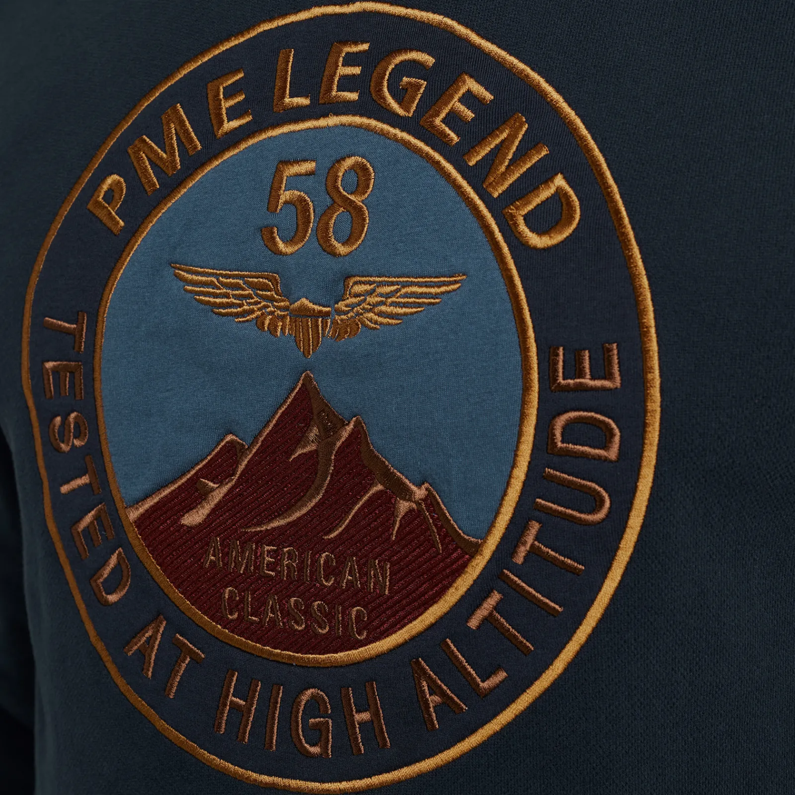 PME Legend Tops*Sweatshirt In Terry Sweat Fabric Blue