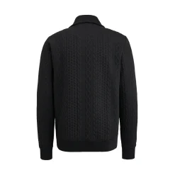 PME Legend Tops*Sweatshirt With Cable Pattern Black