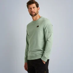 PME Legend Tops*Sweatshirt With Cargo Pocket Green