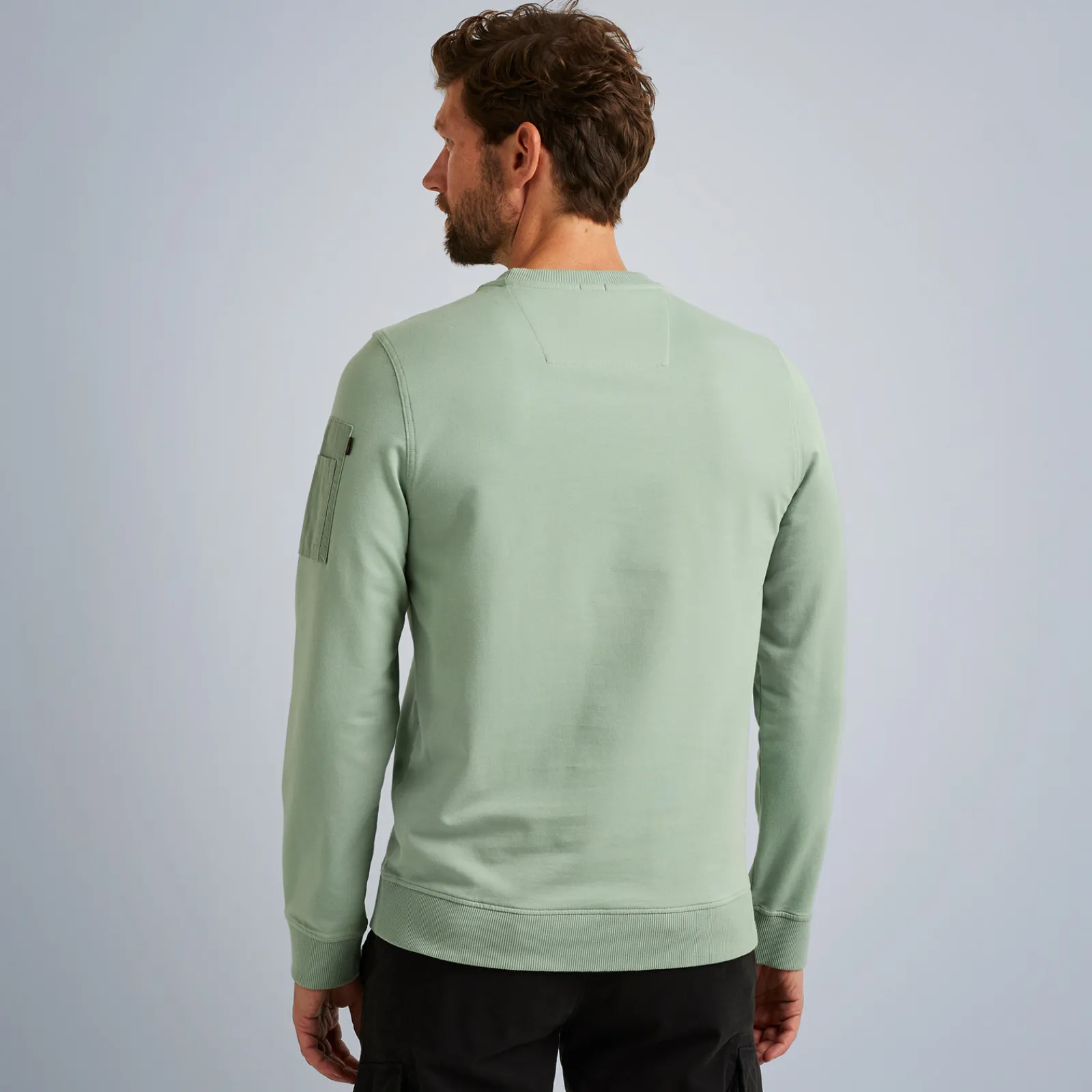 PME Legend Tops*Sweatshirt With Cargo Pocket Green