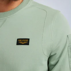 PME Legend Tops*Sweatshirt With Cargo Pocket Green