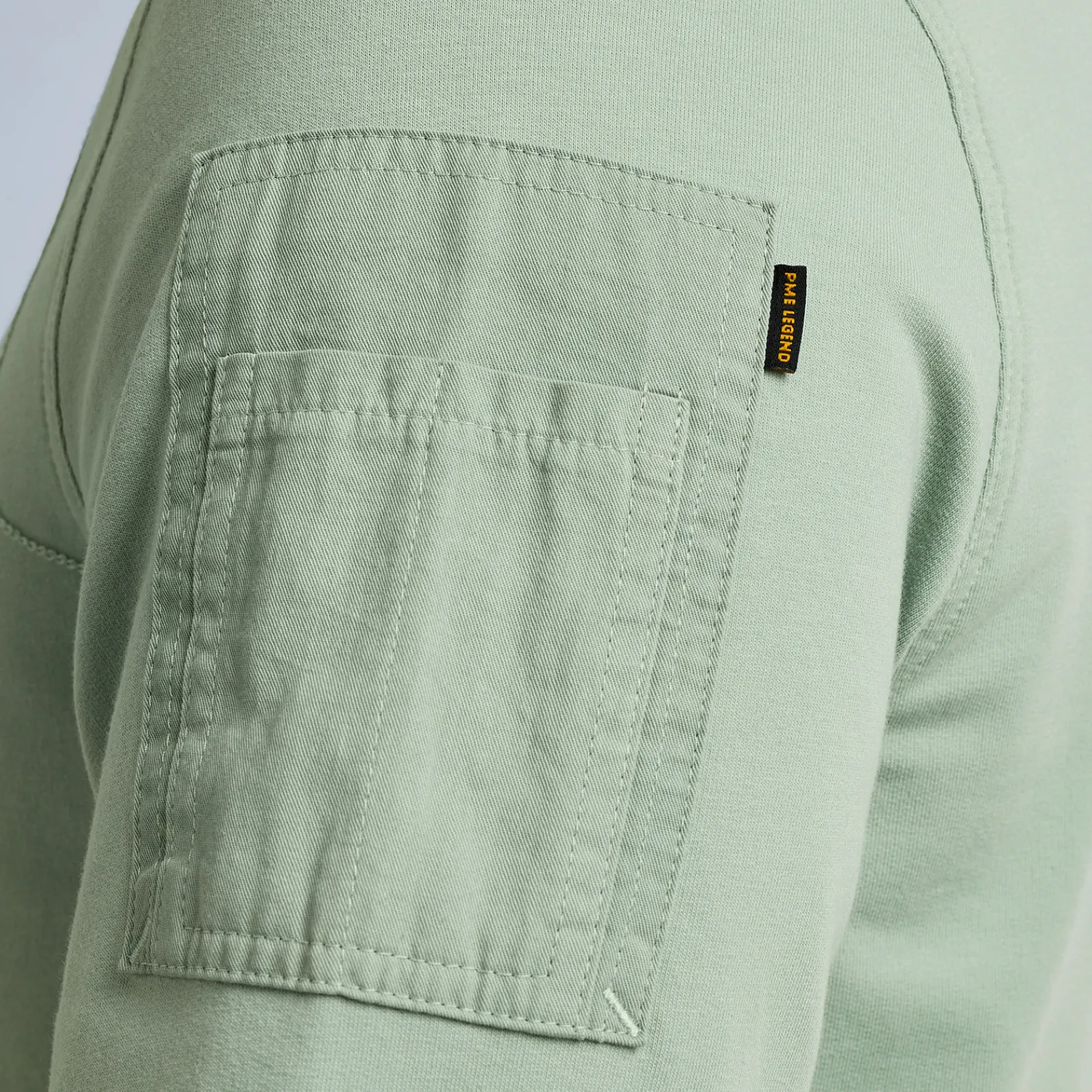 PME Legend Tops*Sweatshirt With Cargo Pocket Green