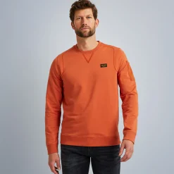 PME Legend Tops*Sweatshirt With Cargo Pocket Orange