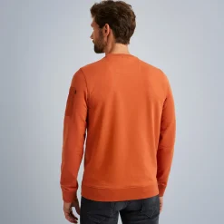 PME Legend Tops*Sweatshirt With Cargo Pocket Orange