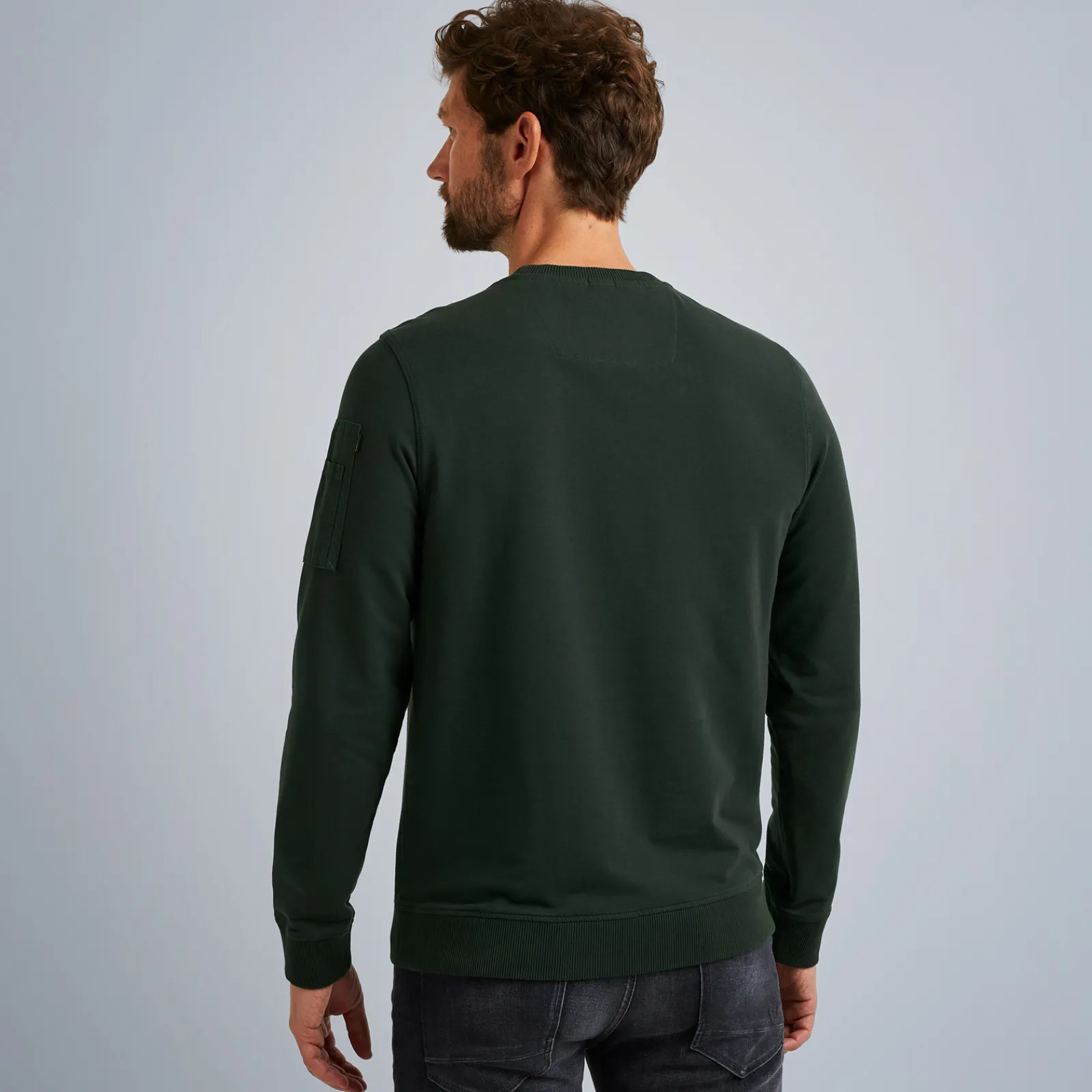 PME Legend Tops*Sweatshirt With Cargo Pocket Green