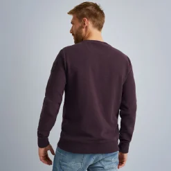 PME Legend Tops*Sweatshirt With Different Textures Brown