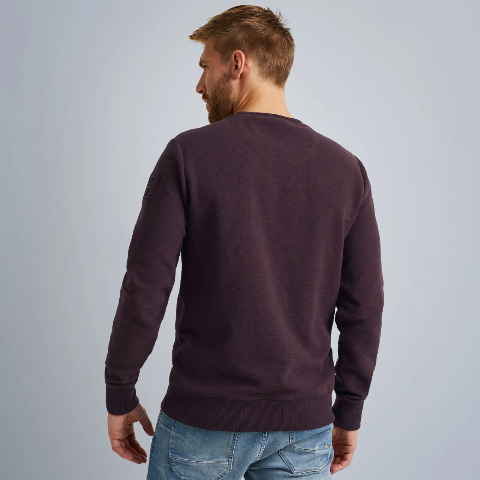 PME Legend Tops*Sweatshirt With Different Textures Brown