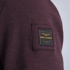 PME Legend Tops*Sweatshirt With Different Textures Brown