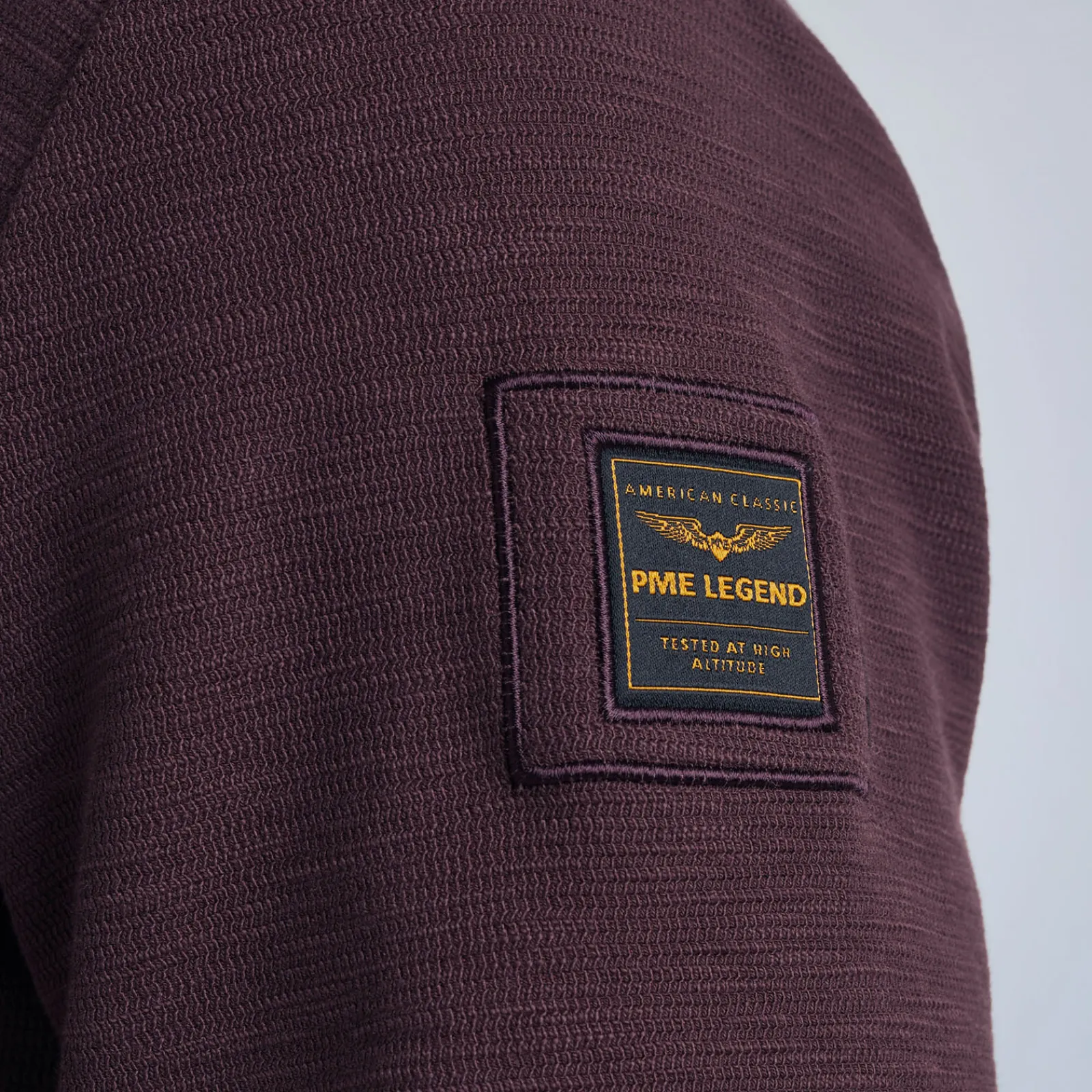 PME Legend Tops*Sweatshirt With Different Textures Brown