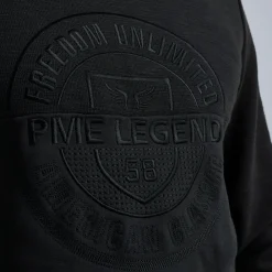 PME Legend Tops*Sweatshirt With Different Textures Black