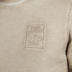 PME Legend Tops*Sweatshirt With Flight Pocket Beige