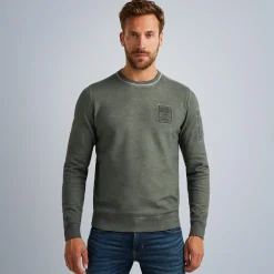 PME Legend Tops*Sweatshirt With Flight Pocket Green