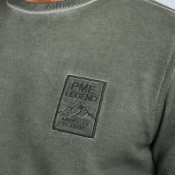 PME Legend Tops*Sweatshirt With Flight Pocket Green