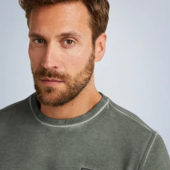 PME Legend Tops*Sweatshirt With Flight Pocket Green