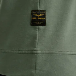 PME Legend Tops*Sweatshirt With Polo Collar Green