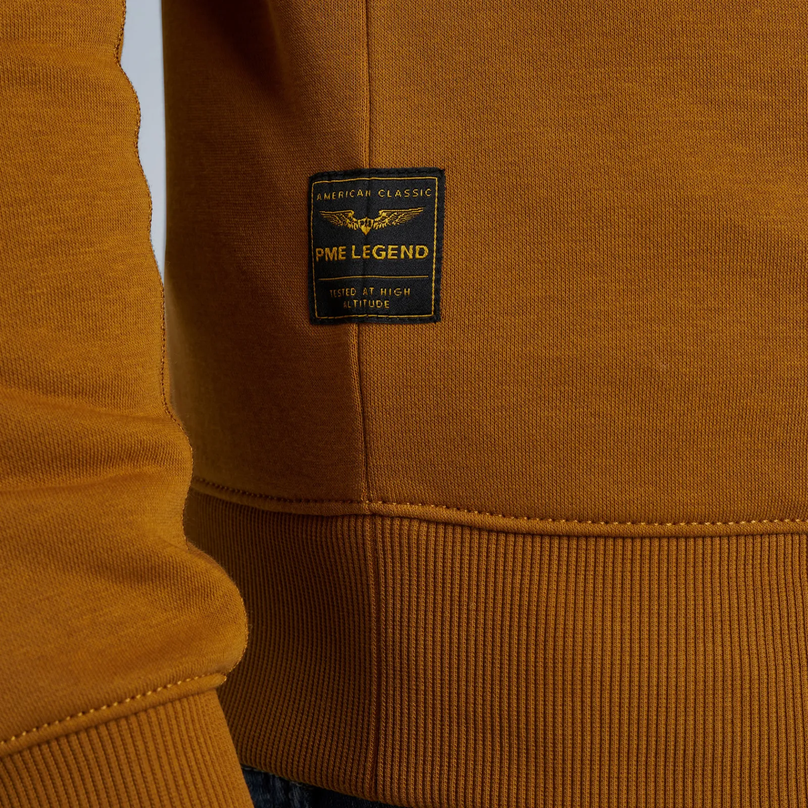 PME Legend Tops*Sweatshirt With Stand-Up Collar Brown