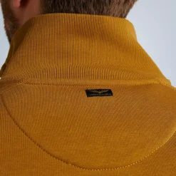 PME Legend Tops*Sweatshirt With Stand-Up Collar Brown