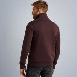 PME Legend Tops*Sweatshirt With Stand-Up Collar Brown