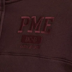 PME Legend Tops*Sweatshirt With Stand-Up Collar Brown