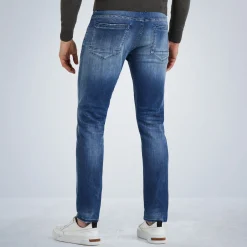 PME Legend Jeans*Tailwheel Slim Fit Jeans Met Repair Marks Blue