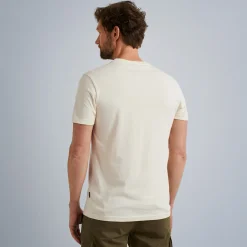 PME Legend Tops*T-Shirt In Jersey With Artwork Beige
