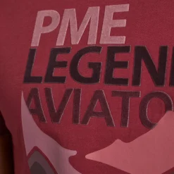 PME Legend Tops*T-Shirt In Jersey With Artwork Red