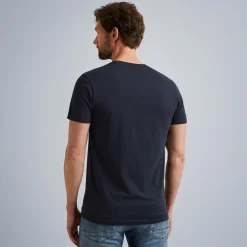 PME Legend Tops*T-Shirt In Jersey With Artwork Blue