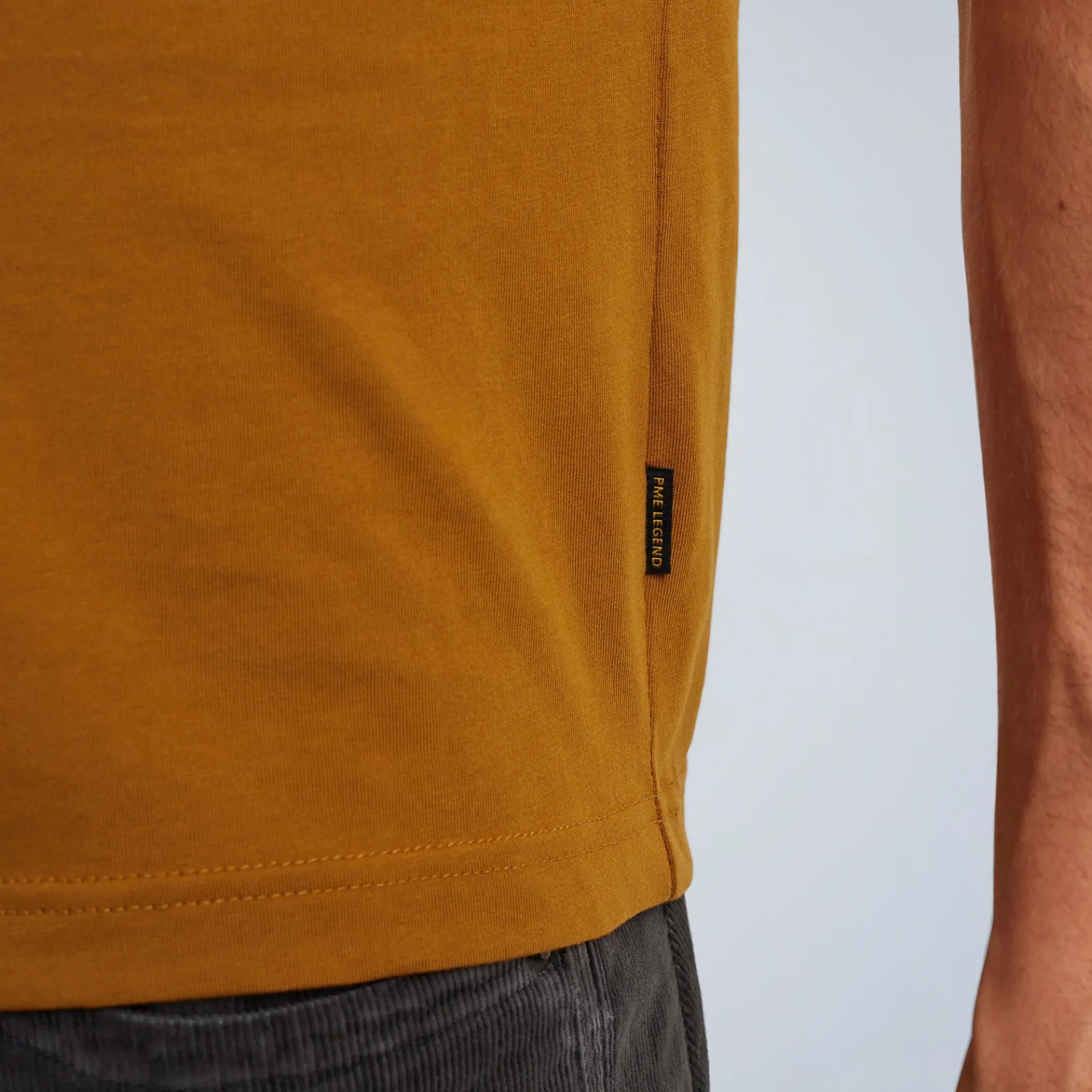 PME Legend Tops*T-Shirt In Jersey With Small Artwork Brown