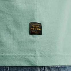 PME Legend Tops*T-Shirt In Jersey With Small Artwork Green