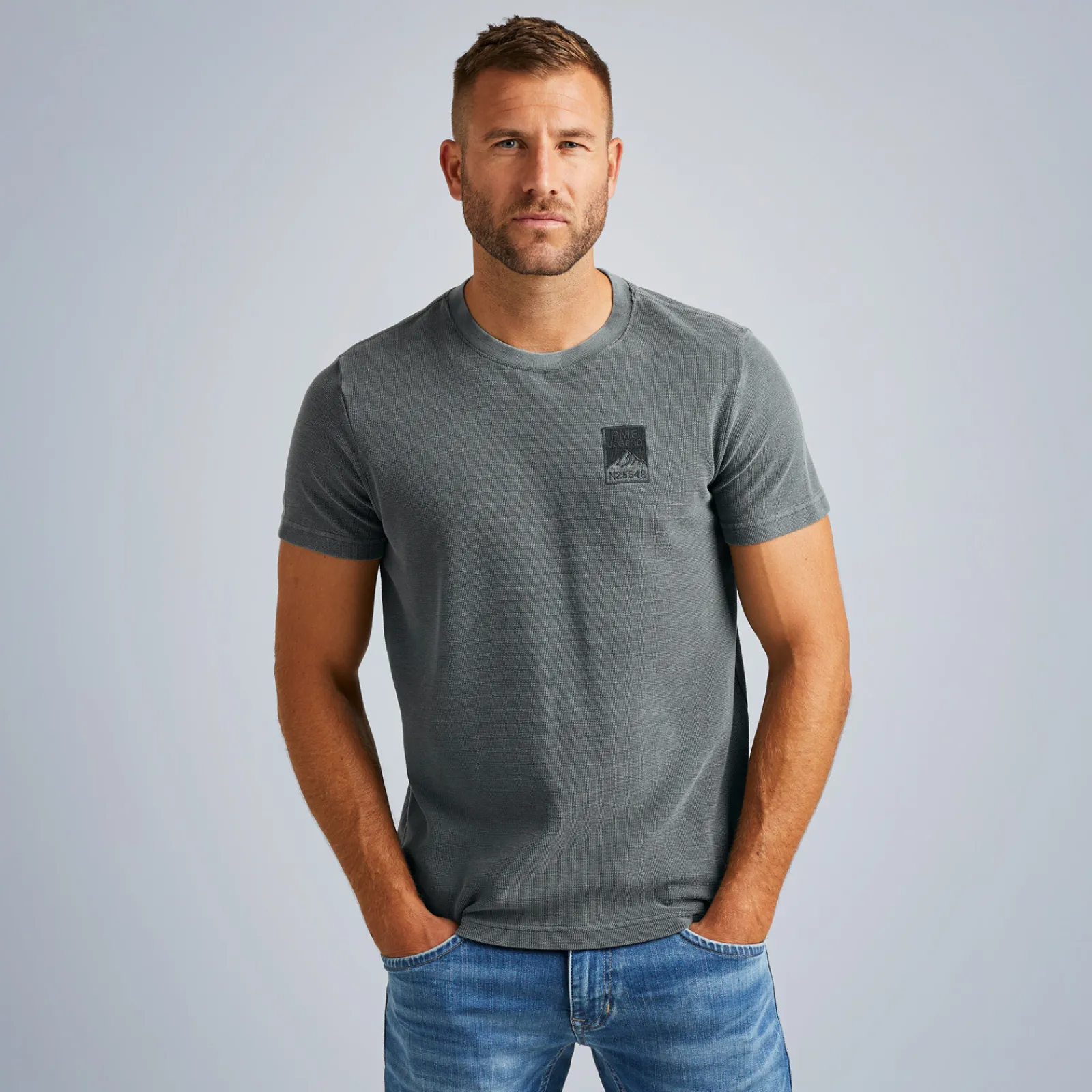 PME Legend Tops*T-Shirt In Pique Green