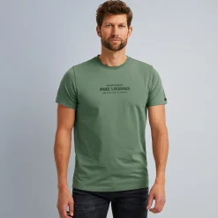 PME Legend Tops*T-Shirt With Artwork Green