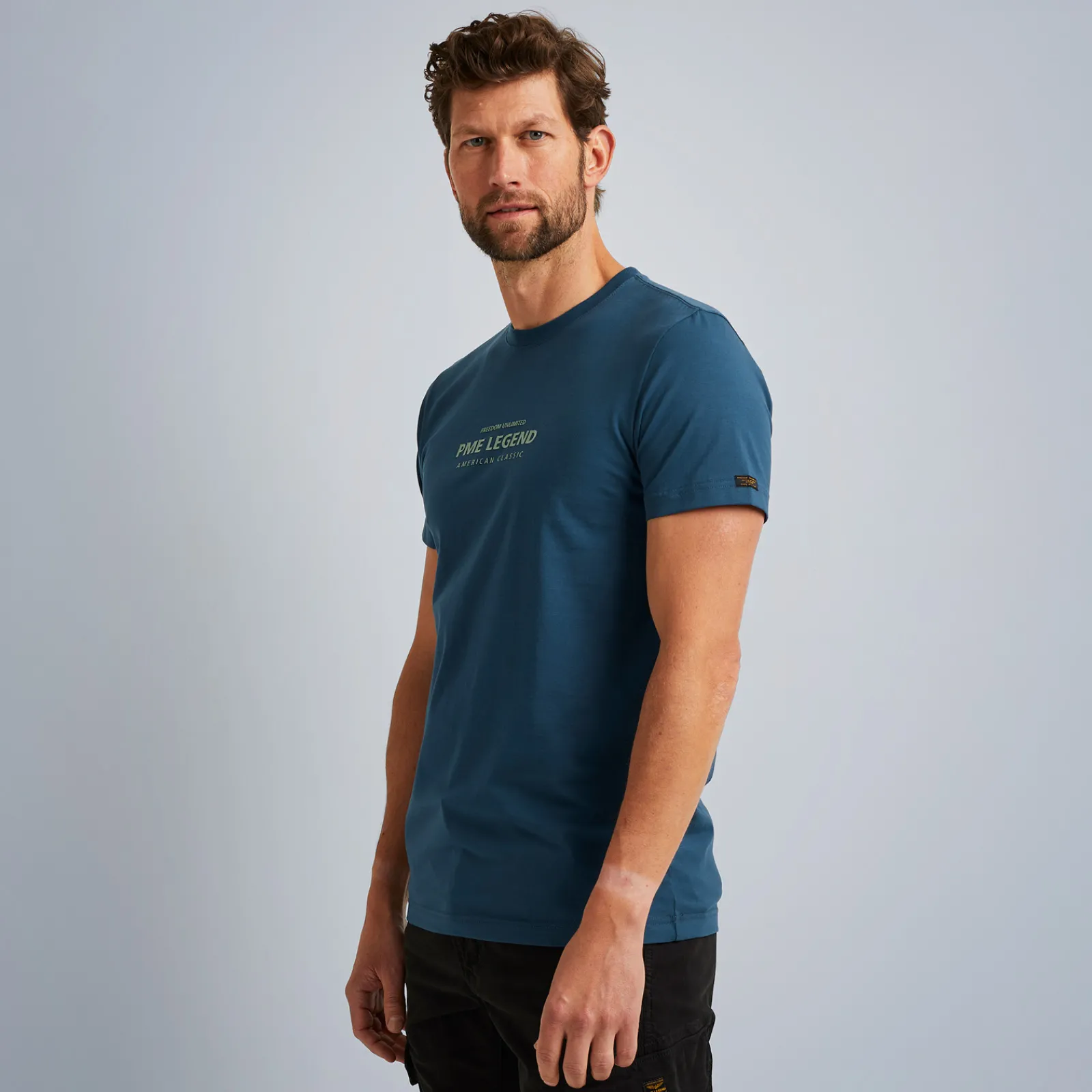 PME Legend Tops*T-Shirt With Artwork Blue