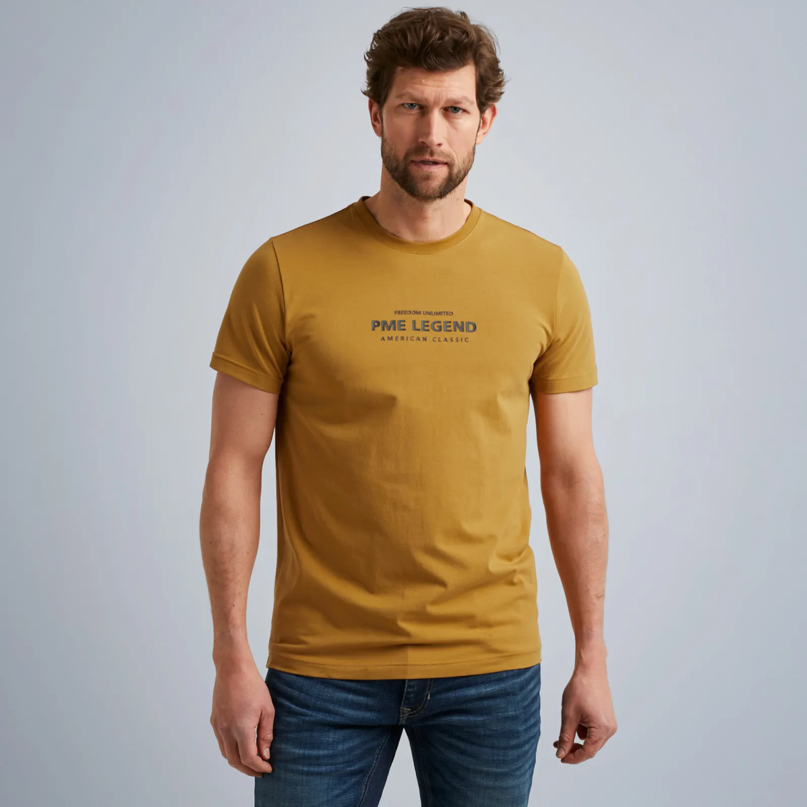 PME Legend Tops*T-Shirt With Artwork Brown