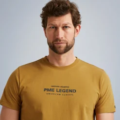 PME Legend Tops*T-Shirt With Artwork Brown