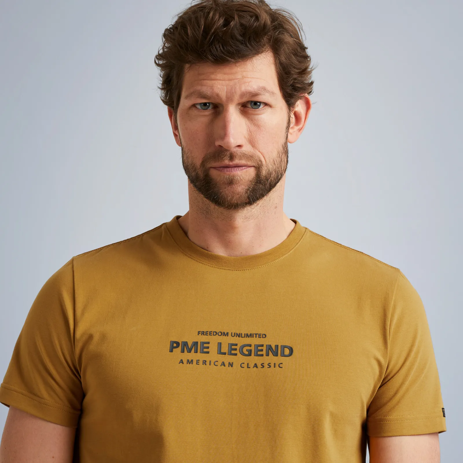 PME Legend Tops*T-Shirt With Artwork Brown