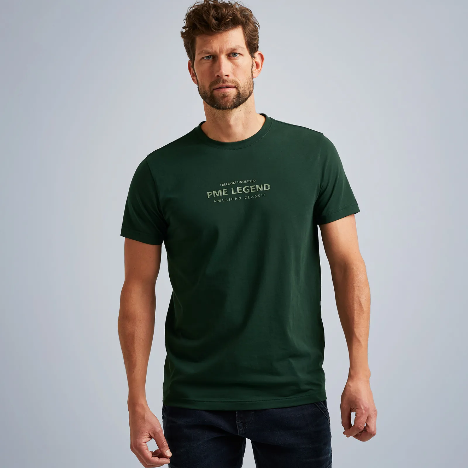 PME Legend Tops*T-Shirt With Artwork Green