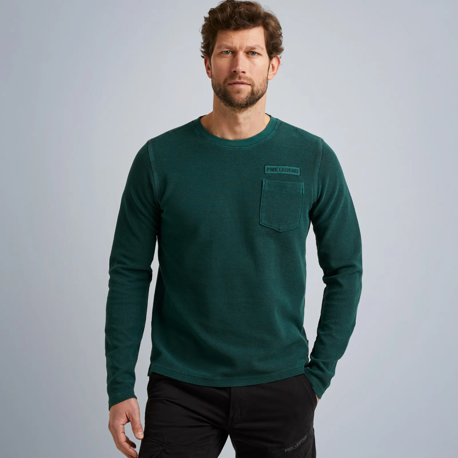 PME Legend Tops*T-Shirt With Long Sleeves Green