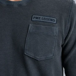 PME Legend Tops*T-Shirt With Long Sleeves Blue